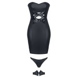 Schwarzes Minikleid Heidi von Demoniq Hard Candy Collection | Fesselliebe.de