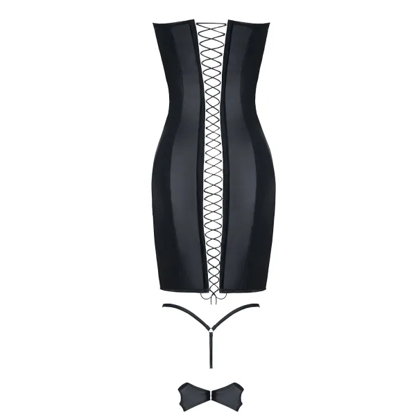 Schwarzes Minikleid Heidi von Demoniq Hard Candy Collection | Fesselliebe.de