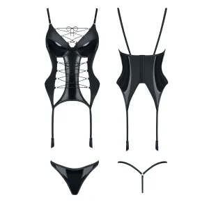 Schwarzes Gorset Ruth von Demoniq Hard Candy Collection
