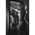 Schwarzer String ouvert Daphnis von Anais Apparel Luxury Lingerie