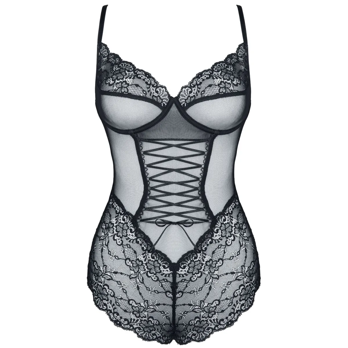 Schwarzer Body Carine von Demoniq Look at Me Collection | Fesselliebe.de