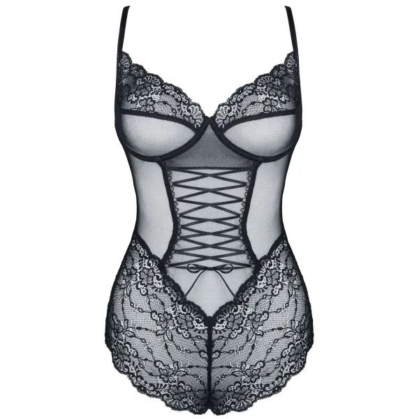 Schwarzer Body Carine von Demoniq Look at Me Collection | Fesselliebe.de