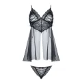 Schwarzes Babydoll Clotilde von Demoniq Look at Me Collection