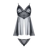Schwarzes Babydoll Clotilde von Demoniq Look at Me Collection | Fesselliebe.de