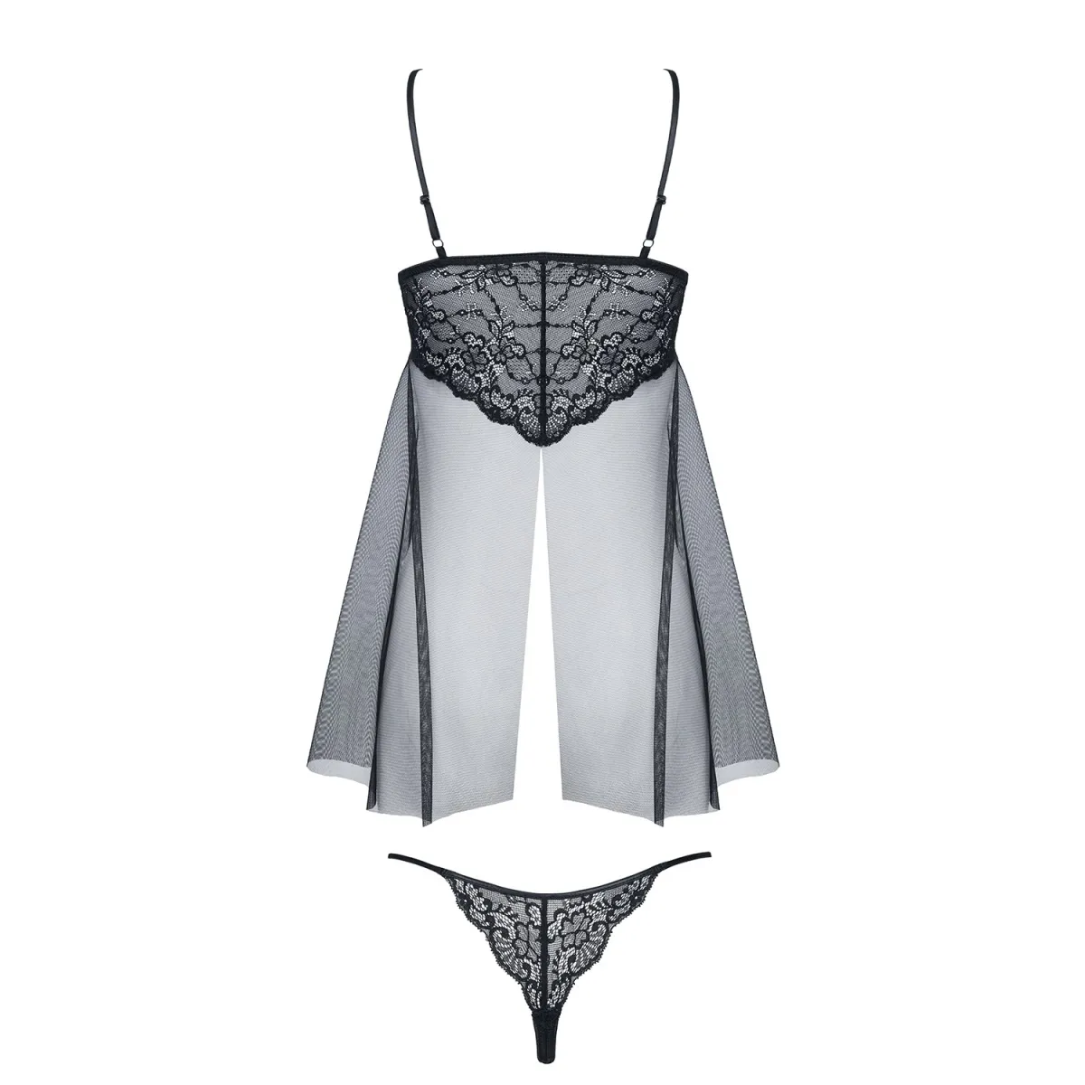 Schwarzes Babydoll Clotilde von Demoniq Look at Me Collection | Fesselliebe.de