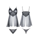 Schwarzes Babydoll Clotilde von Demoniq Look at Me Collection | Fesselliebe.de