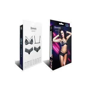 Schwarzes Set Grace von Demoniq Look at Me Collection