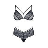 Schwarzes Set Grace von Demoniq Look at Me Collection | Fesselliebe.de