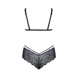 Schwarzes Set Grace von Demoniq Look at Me Collection | Fesselliebe.de