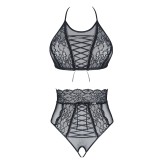 Schwarzes Set Mireille von Demoniq Look at Me Collection | Fesselliebe.de