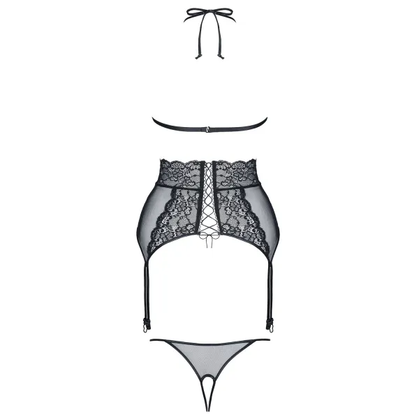 Schwarzes Set Vanda von Demoniq Look at Me Collection | Fesselliebe.de