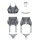 Schwarzes Set Vanda von Demoniq Look at Me Collection | Fesselliebe.de