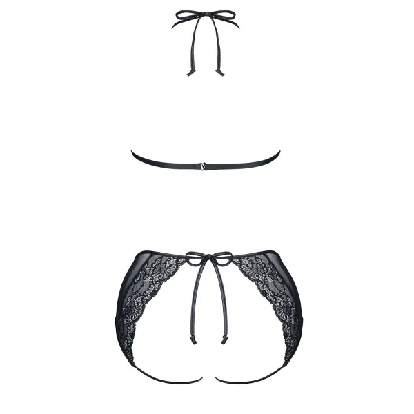 Schwarzes Set Yolande von Demoniq Look at Me Collection | Fesselliebe.de