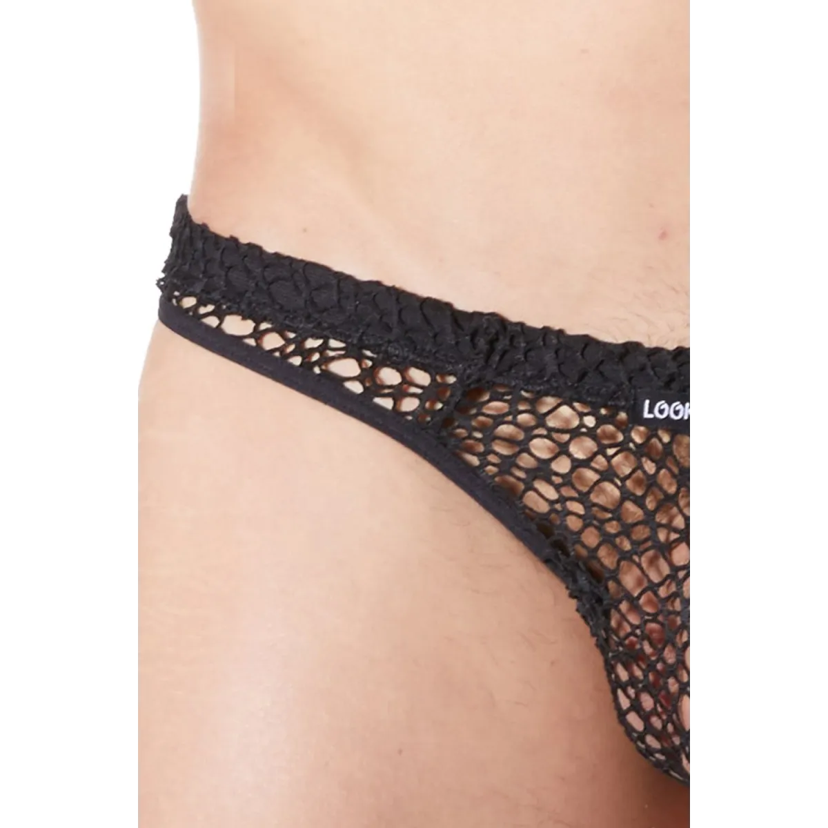 Schwarzer Herren Netz-String Fetish 810-57 von Look Me | Fesselliebe.de