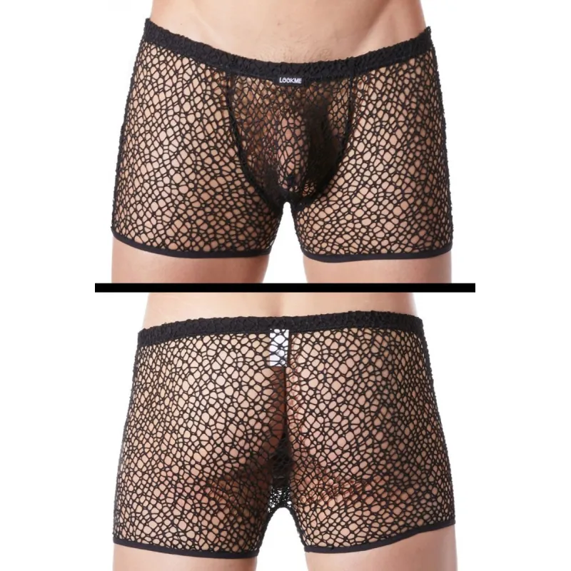 Schwarze Netz Boxer Short Fetish 810-67 von Look Me | Fesselliebe.de