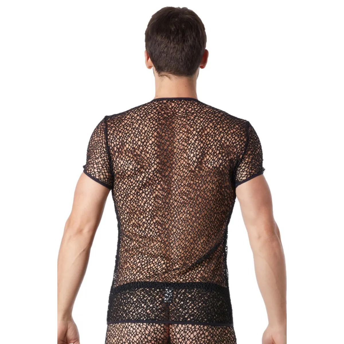 Schwarzes Netz T-Shirt Fetish 810-77 von Look Me | Fesselliebe.de