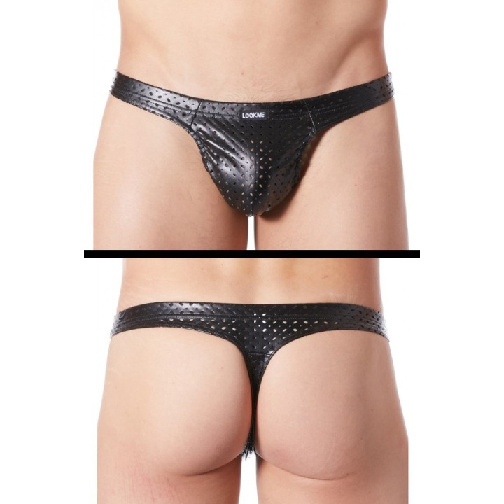 Schwarzer Herren String Tender 811-57 von Look Me | Fesselliebe.de