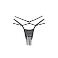 Schwarzer String ouvert Aretusa von Anais Apparel Luxury Lingerie