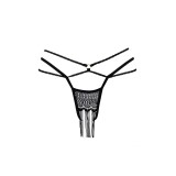 Schwarzer String ouvert Aretusa von Anais Apparel Luxury Lingerie | Fesselliebe.de
