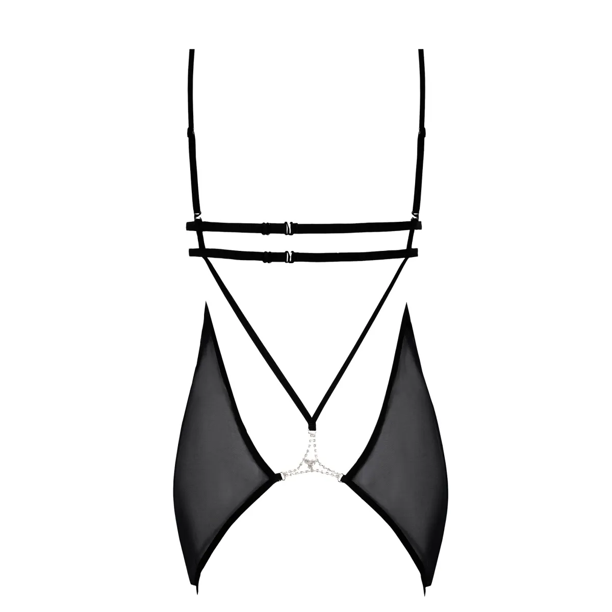 Schwarzes Chemise Claea von Anais Apparel Luxury Lingerie | Fesselliebe.de