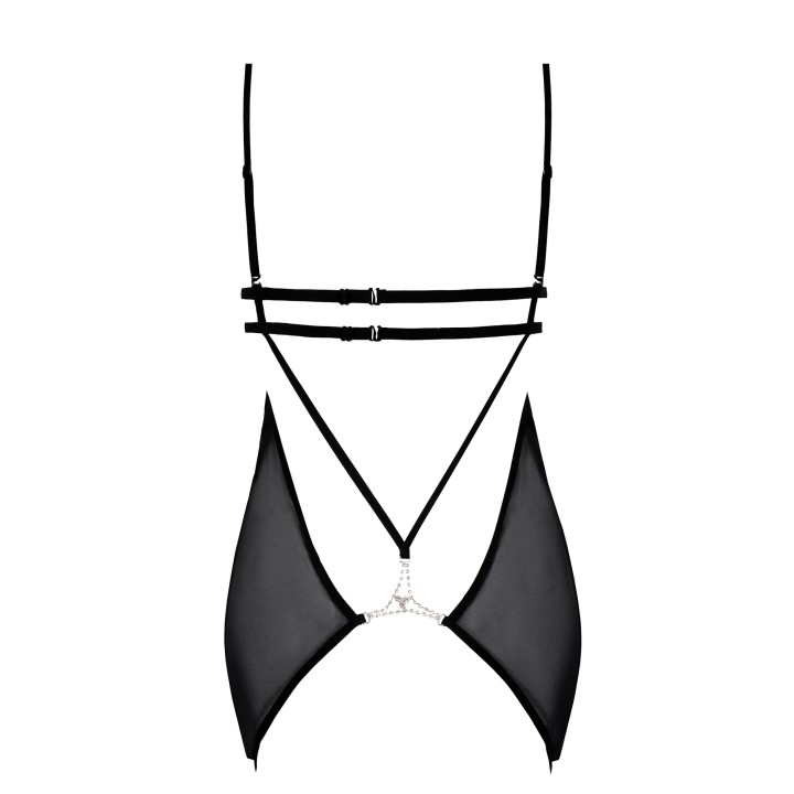 Schwarzes Chemise Claea von Anais Apparel Luxury Lingerie | Fesselliebe.de