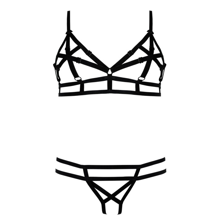 Schwarzes Set Echo von Anais Apparel Luxury Lingerie | Fesselliebe.de