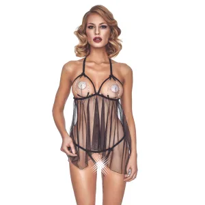 Schwarzes Chemise Lilith von Anais Apparel Luxury Lingerie | Fesselliebe.de