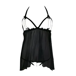 Schwarzes Chemise Lilith von Anais Apparel Luxury Lingerie