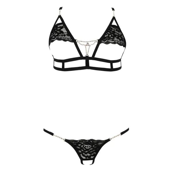 Schwarzes Set Kyane von Anais Apparel Luxury Lingerie | Fesselliebe.de