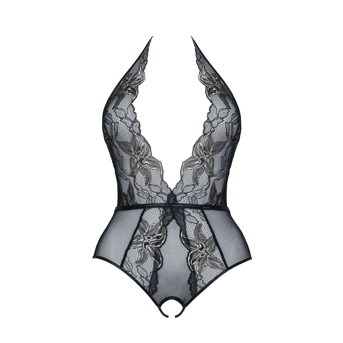 Schwarz/goldener Body Melissa von Demoniq Magnetic Collection | Fesselliebe.de