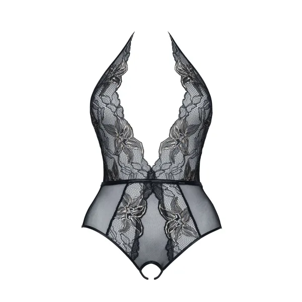 Schwarz/goldener Body Melissa von Demoniq Magnetic Collection | Fesselliebe.de