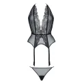 Schwarz/goldenes Gorset Penelope von Demoniq Magnetic Collection