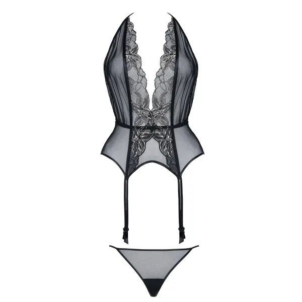 Schwarz/goldenes Gorset Penelope von Demoniq Magnetic Collection | Fesselliebe.de