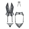 Schwarz/goldenes Gorset Penelope von Demoniq Magnetic Collection