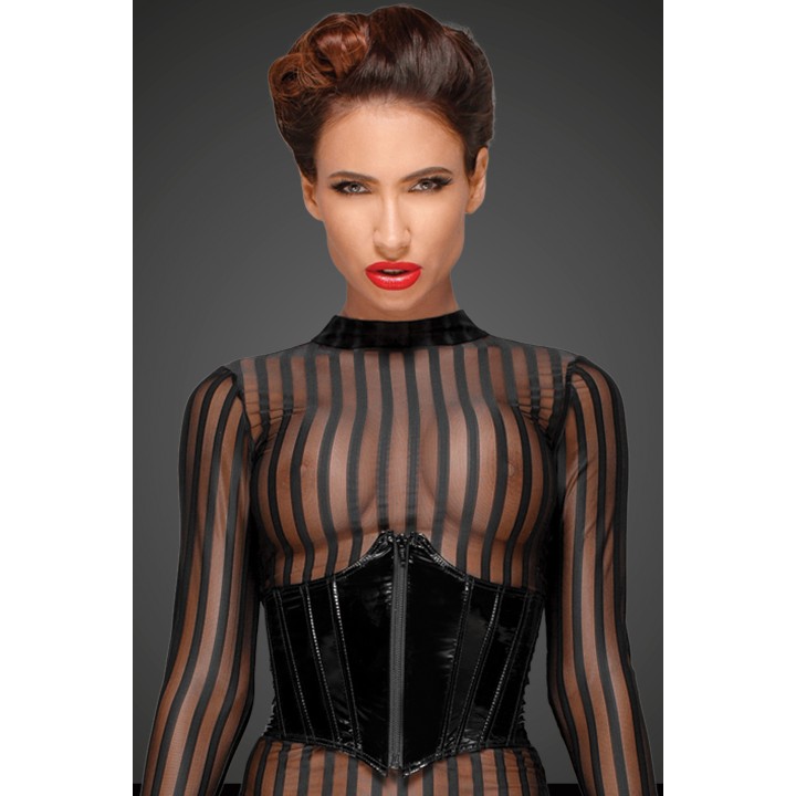 Klassisches Kleid aus weichem und elastischen Tüll F182 von Noir Handmade Decadence Collection | Fesselliebe.de