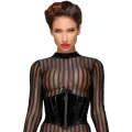 PVC Korsett mit verstellbarer Schnürung auf der Rückseite F193 von Noir Handmade Decadence Collection
