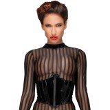 PVC Korsett mit verstellbarer Schnürung auf der Rückseite F193 von Noir Handmade Decadence Collection | Fesselliebe.de
