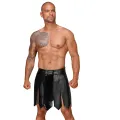 Ecoleather Gladiator Rock mit PVC Zierfalten H053 von Noir Handmade Decadence Collection
