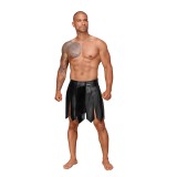 Ecoleather Gladiator Rock mit PVC Zierfalten H053 von Noir Handmade Decadence Collection | Fesselliebe.de