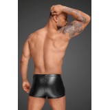 Powerwetlook Shorts mit dekorativen PVC Zierfalten H054 von Noir Handmade Decadence Collection | Fesselliebe.de