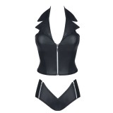 Schwarzes Set Eva von Demoniq Hard Candy Collection | Fesselliebe.de