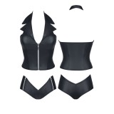 Schwarzes Set Eva von Demoniq Hard Candy Collection | Fesselliebe.de