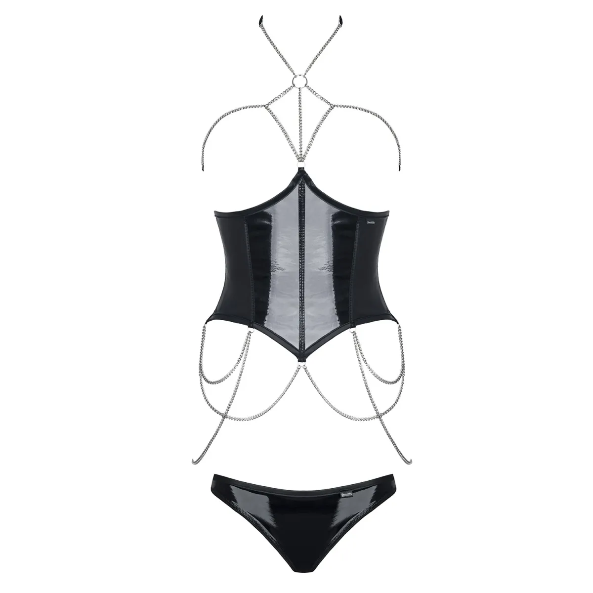 Schwarzes Set Nikoletta von Demoniq Hard Candy Collection | Fesselliebe.de