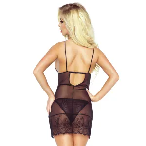 Schwarzes Sensuelle Venice Chemise von Provocative Gold Lingerie