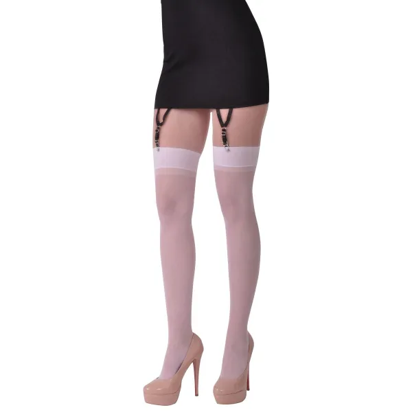 Weiße Strümpfe Vanessa von Legg Story | Fesselliebe.de