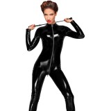 PVC Overall mit langem 3-Wege Zipper F188 von Noir Handmade Decadence Collection | Fesselliebe.de