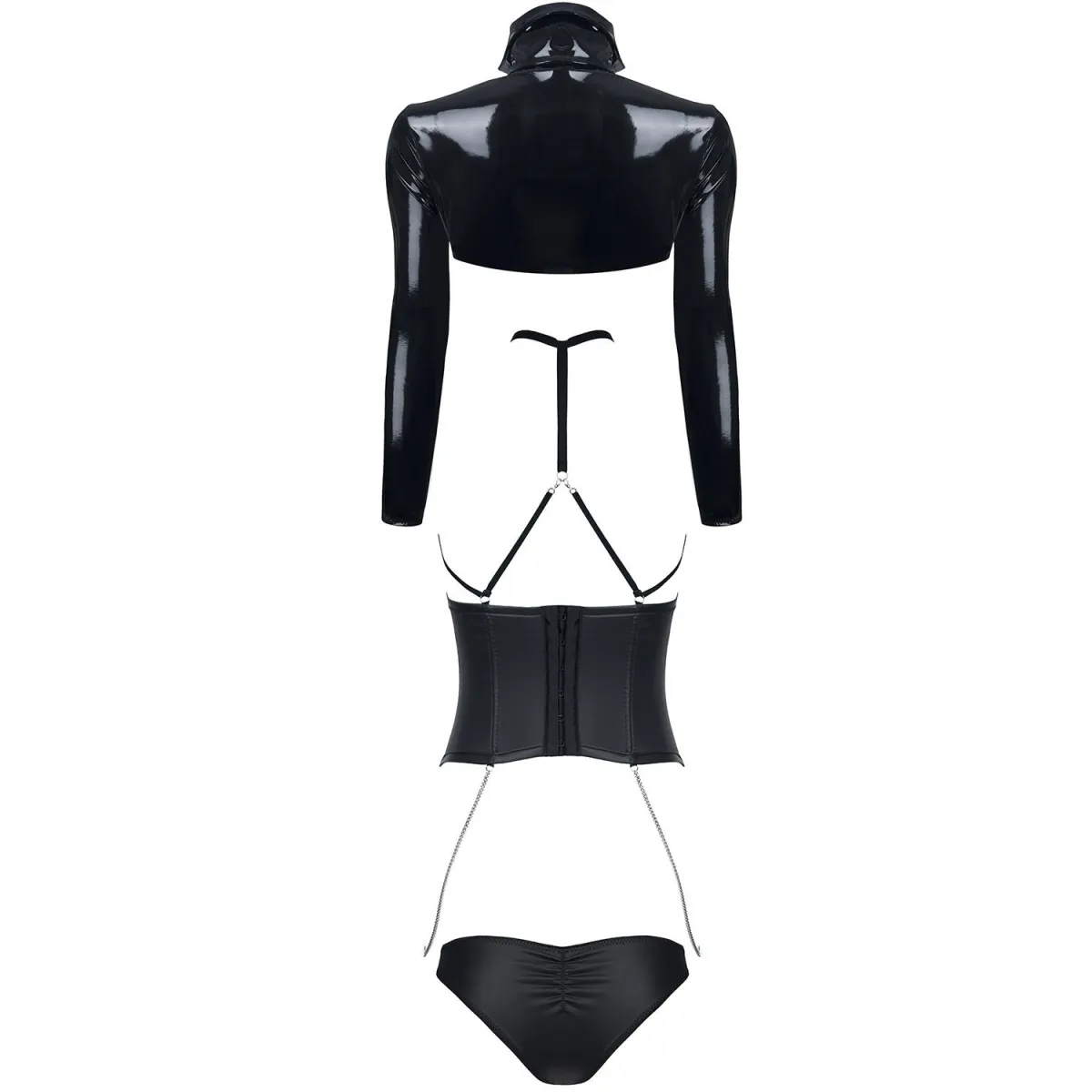 Schwarzes Set DE443 von Demoniq Hard Candy Collection | Fesselliebe.de