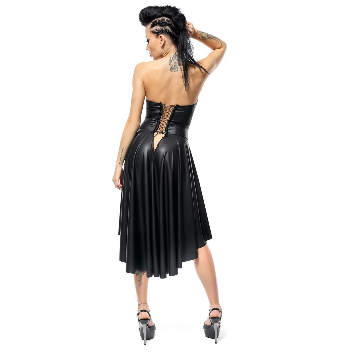 Schwarzes Kleid DE438 von Demoniq Hard Candy Collection | Fesselliebe.de