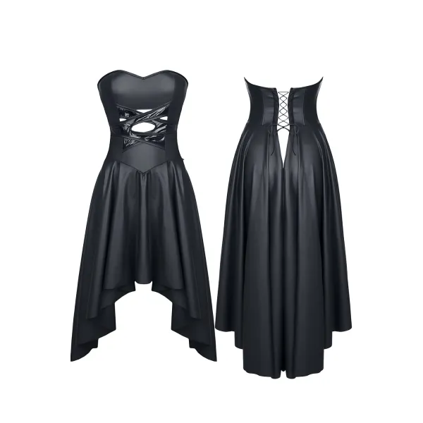 Schwarzes Kleid DE438 von Demoniq Hard Candy Collection | Fesselliebe.de