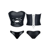 Schwarzes Set DE453 von Demoniq Hard Candy Collection | Fesselliebe.de